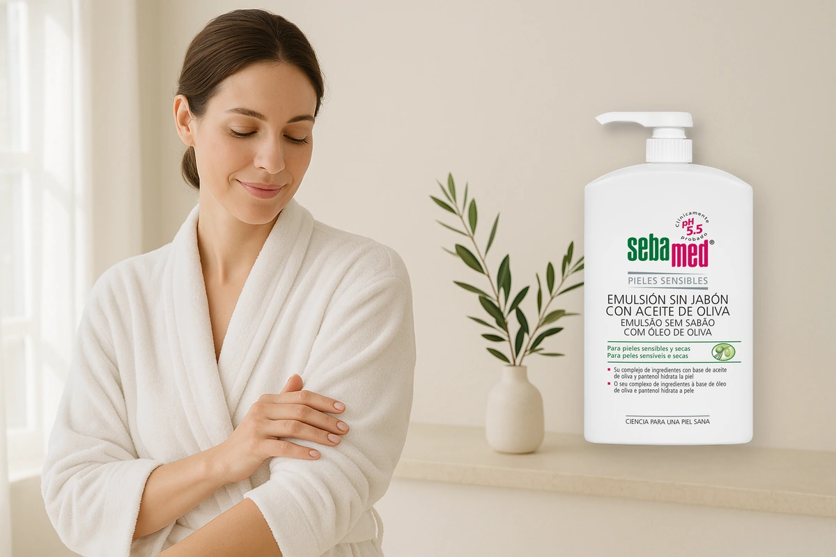 Sebamed Emulsió sense sabó amb oli d'oliva 1000 ml 2