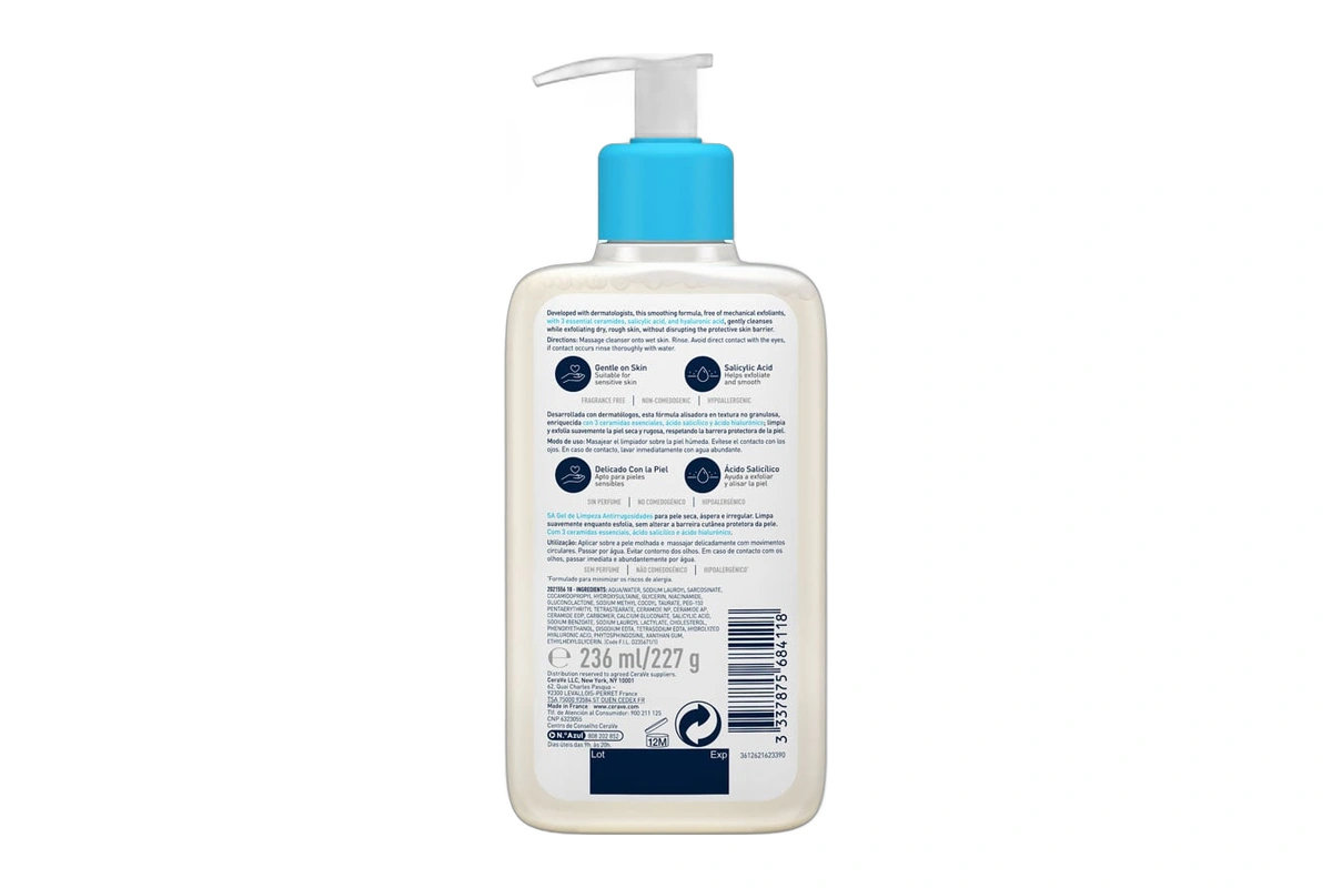 CeraVe SA Netejador anti-rugositats 236 ml 2