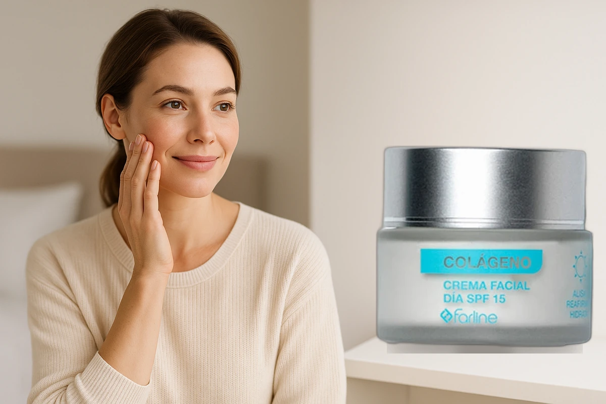 Farline Crema facial col·lagen dia SPF 15 2